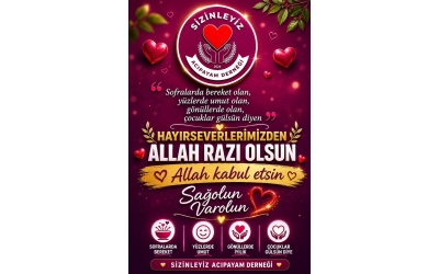 Allah kabul etsin. Sağolun varolun